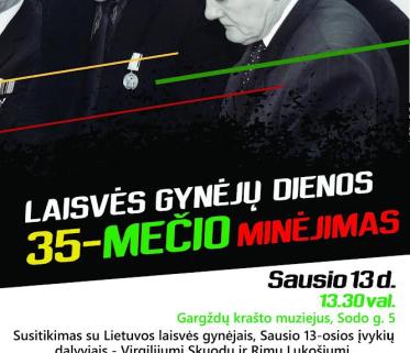 Laisvės gynėjų dienos 35-mečio minėjimo renginys