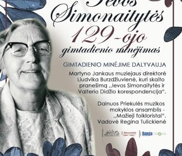 Ievos Simonaitytės 129-ojo gimtadienio minėjimas